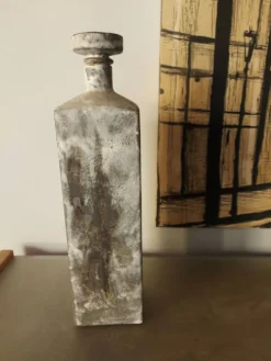 Bouteille en céramique Henri Cimal , Vallauris