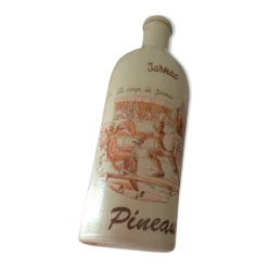 Bouteille en gres gris, beige