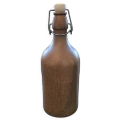 Bouteille en grès beige