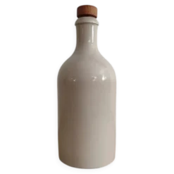 Bouteille en grès blanc
