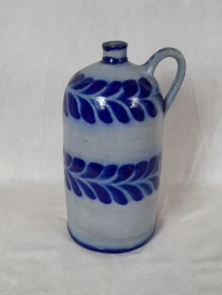 Bouteille en grès bleu d'Alsace Poterie Schmitter Betschdorf
