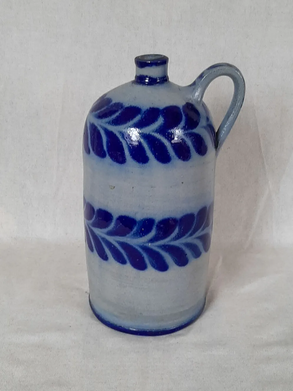 Bouteille en grès bleu d'Alsace Poterie Schmitter Betschdorf