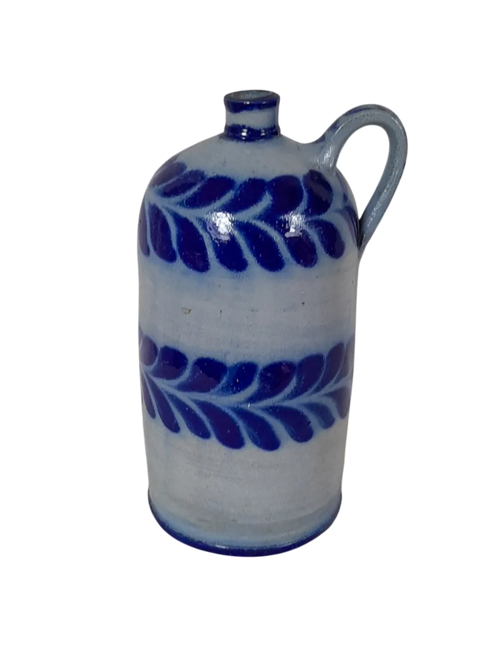 Bouteille en grès bleu d'Alsace Poterie Schmitter Betschdorf