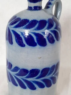 Bouteille en grès bleu d'Alsace Poterie Schmitter Betschdorf