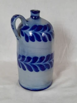 Bouteille en grès bleu d'Alsace Poterie Schmitter Betschdorf