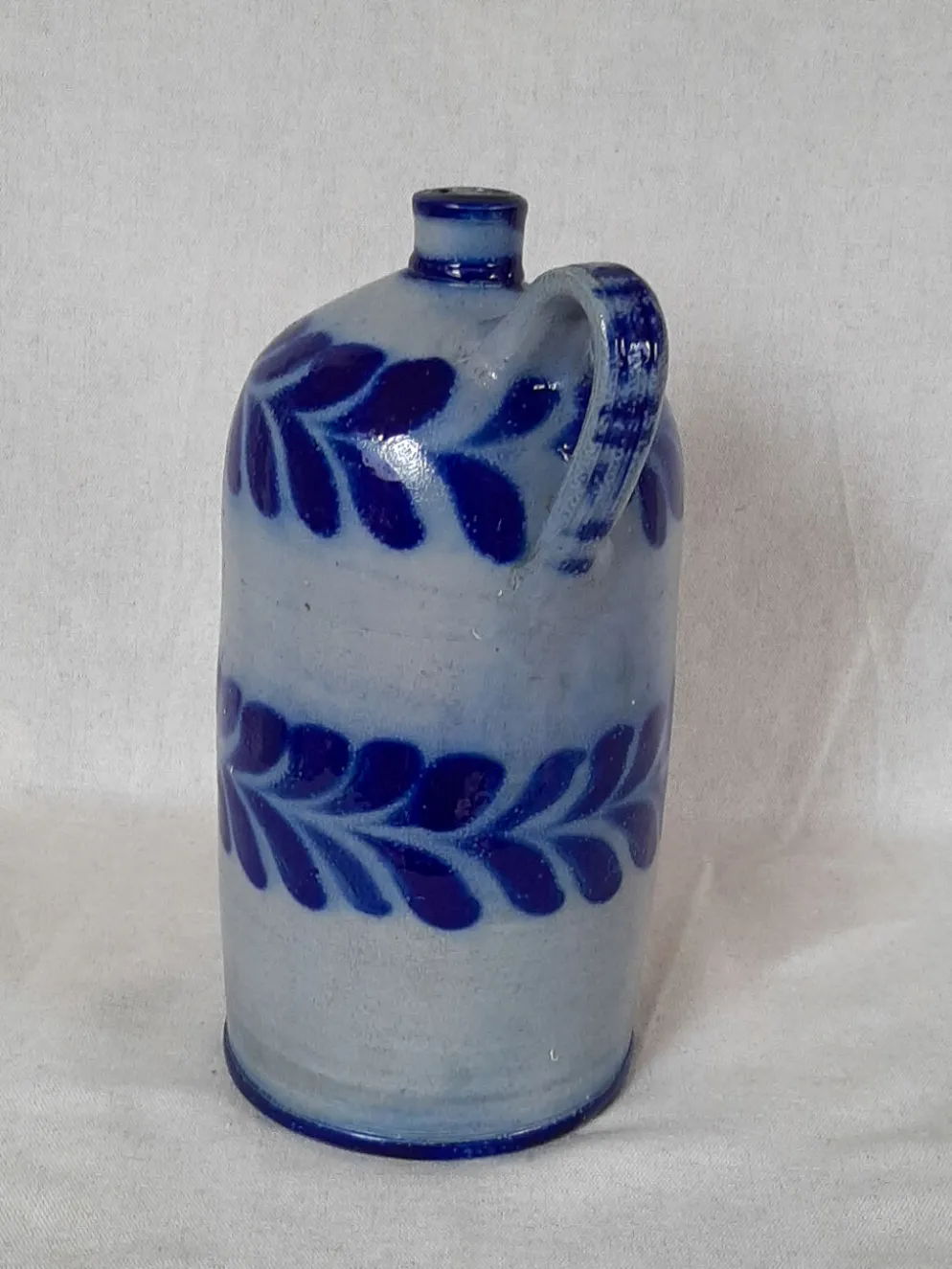 Bouteille en grès bleu d'Alsace Poterie Schmitter Betschdorf