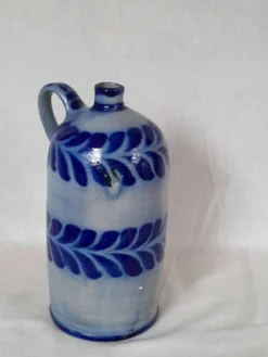 Bouteille en grès bleu d'Alsace Poterie Schmitter Betschdorf