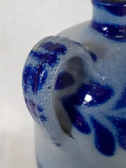 Bouteille en grès bleu d'Alsace Poterie Schmitter Betschdorf