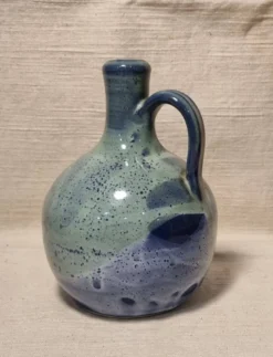 Bouteille en grès émaillé