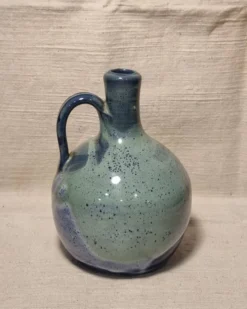 Bouteille en grès émaillé