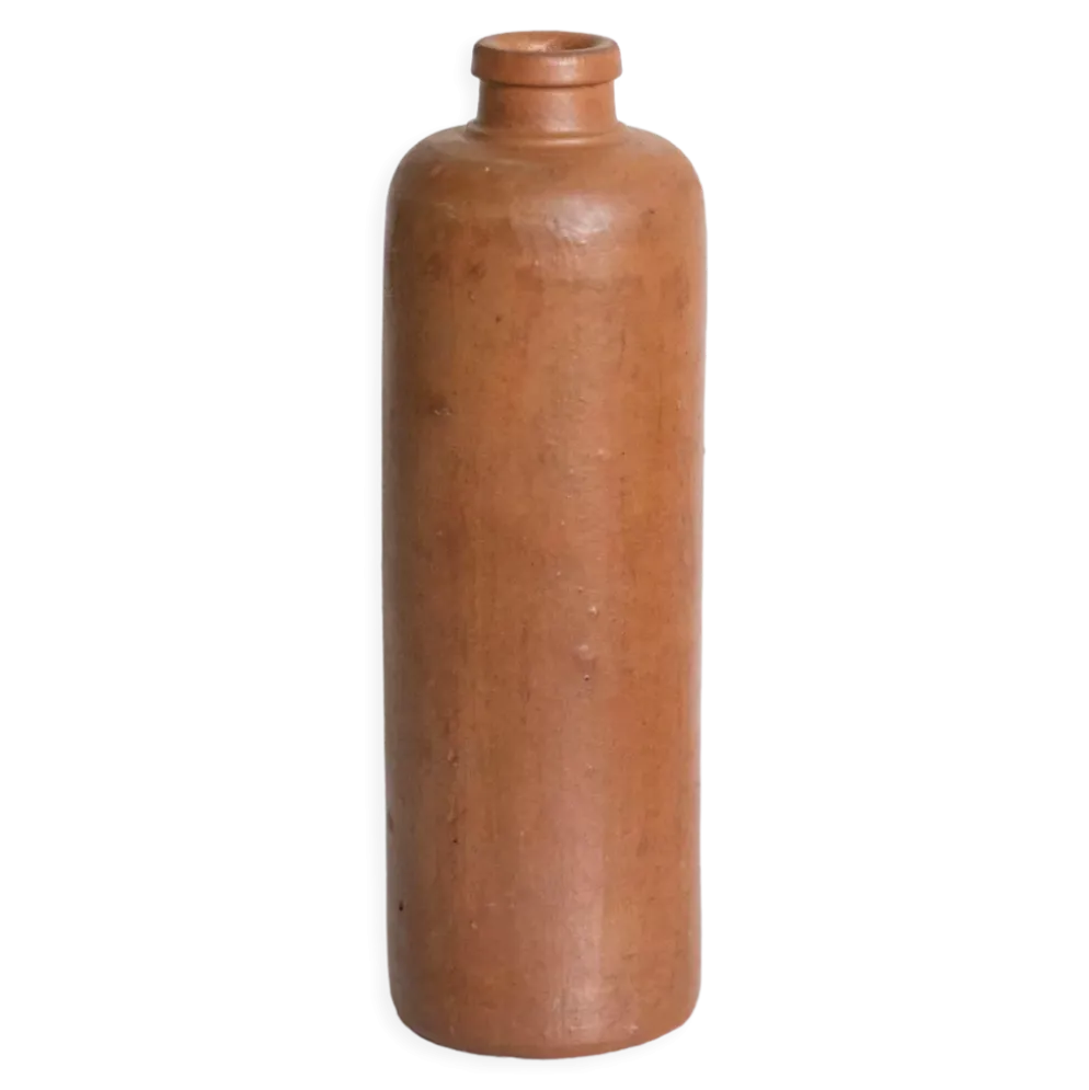 Bouteille en grès marron vintage