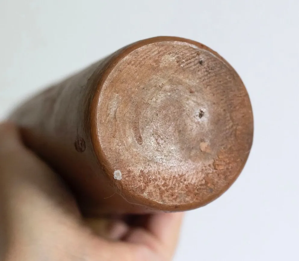 Bouteille en grès marron vintage