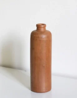 Bouteille en grès marron vintage
