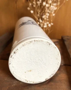 Bouteille en grès peinte