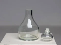 Bouteille en verre de Murano, soufflée à la main, Design Elegant, Italie, 1977