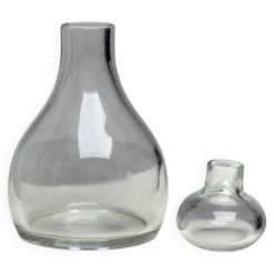 Bouteille en verre de Murano, soufflée à la main, Design Elegant, Italie, 1977
