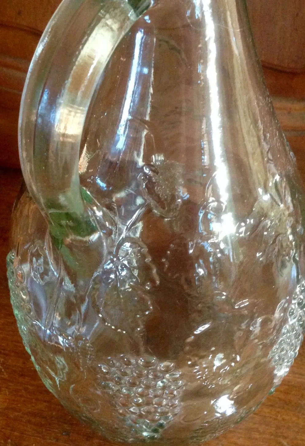 Bouteille en verre moulé vintage 1,75cl