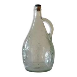 Bouteille en verre moulé vintage 1,75cl