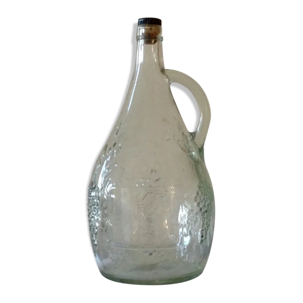 Bouteille en verre moulé vintage 1,75cl
