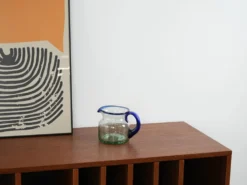 Bouteille en verre pour lait, design italien, années 1970, fabriquée en Italie