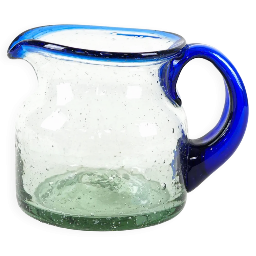 Bouteille en verre pour lait, design italien, années 1970, fabriquée en Italie