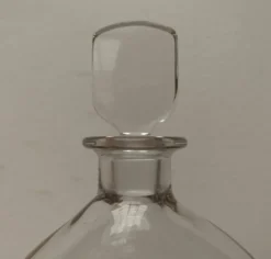 Bouteille en verre suédoise vintage d'Orrefors