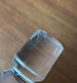 Bouteille en verre suédoise vintage d'Orrefors
