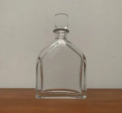 Bouteille en verre suédoise vintage d'Orrefors