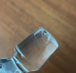 Bouteille en verre suédoise vintage d'Orrefors