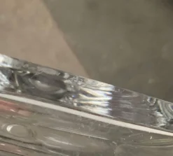 Bouteille en verre suédoise vintage d'Orrefors