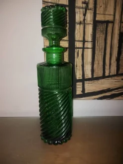 Bouteille en verre vintage Italienne