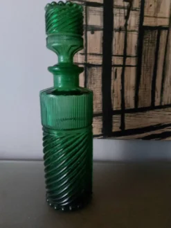 Bouteille en verre vintage Italienne