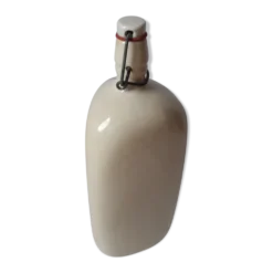 Bouteille 3 faces en gres clair