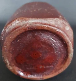 Bouteille flacon en grès vernissé poterie de Mango