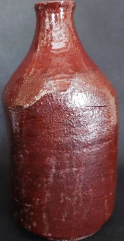 Bouteille flacon en grès vernissé poterie de Mango