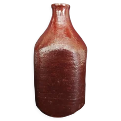 Bouteille flacon en grès vernissé poterie de Mango
