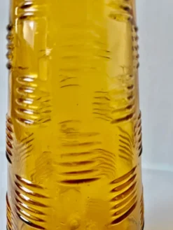 Bouteille Genie empoli Murano Italie Vintage ambre 1950