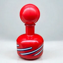 Bouteille Lacryma Christi rouge Beccaro Italie années 70 Pop Art Space Age