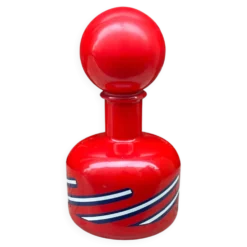Bouteille Lacryma Christi rouge Beccaro Italie années 70 Pop Art Space Age