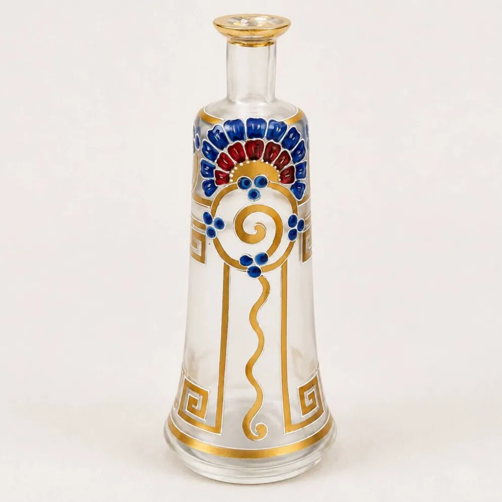 Bouteille émaillée 1899/1900 art nouveau - art déco