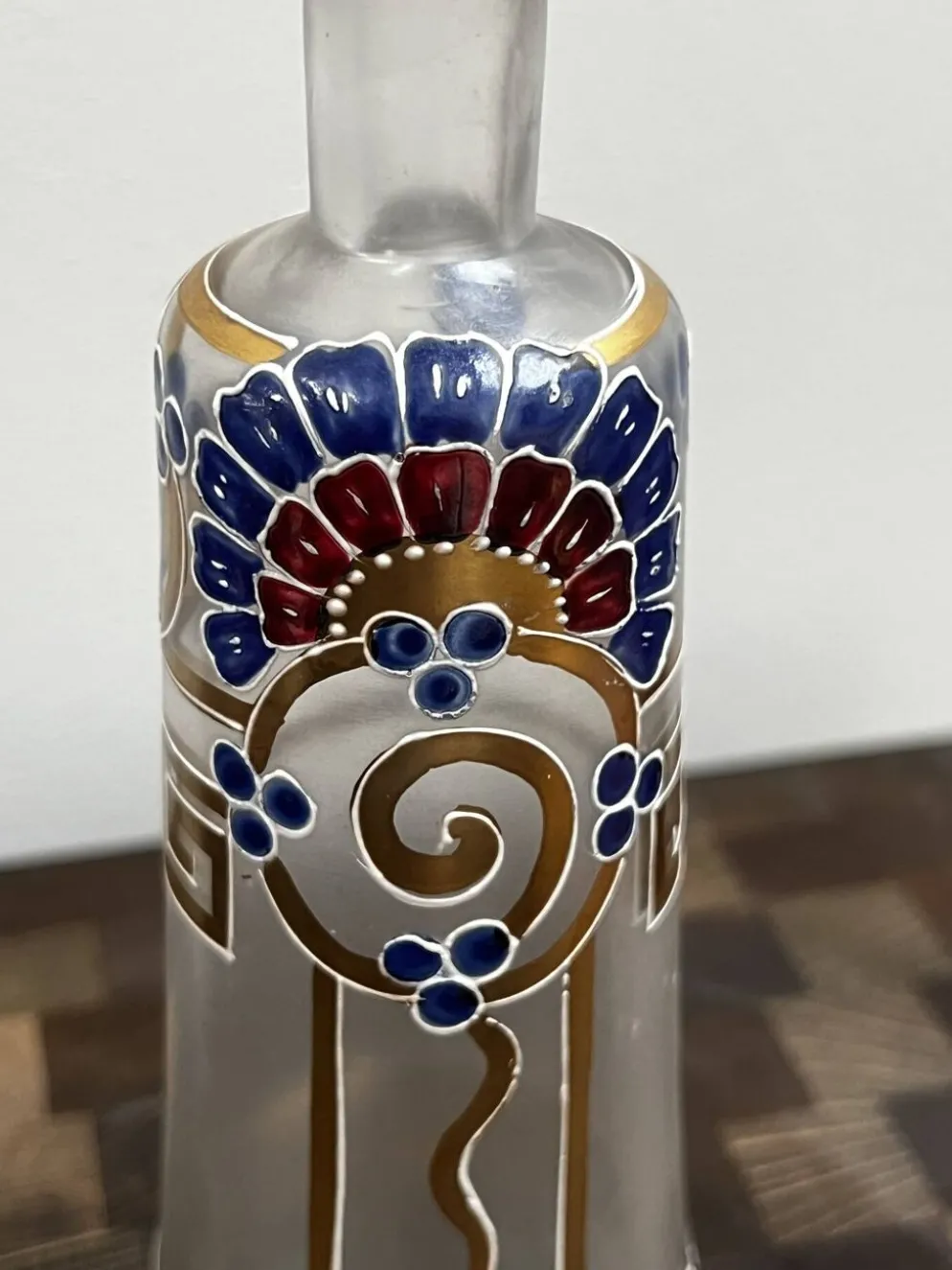 Bouteille émaillée 1899/1900 art nouveau - art déco