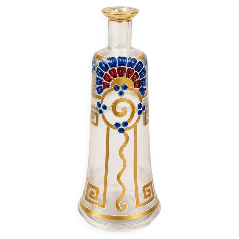 Bouteille émaillée 1899/1900 art nouveau - art déco