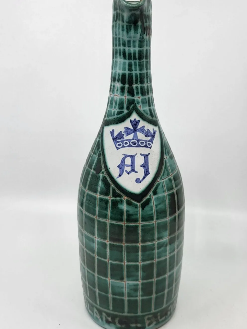 Bouteille Robert Picault en céramique Francaise Vallauris Côte-d'Azur 1950