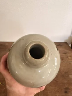 Bouteille Sake Bimbo Tokkuri Gres Japon Calligraphie Bouteille De Tokku Edo