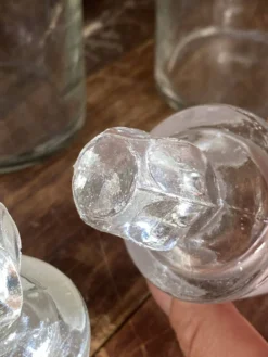 Bouteilles en verre soufflé