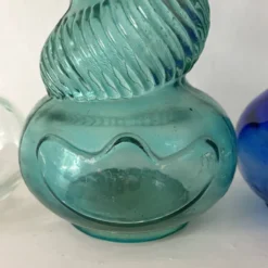 Bouteilles italiennes Empoli torsadées vintage