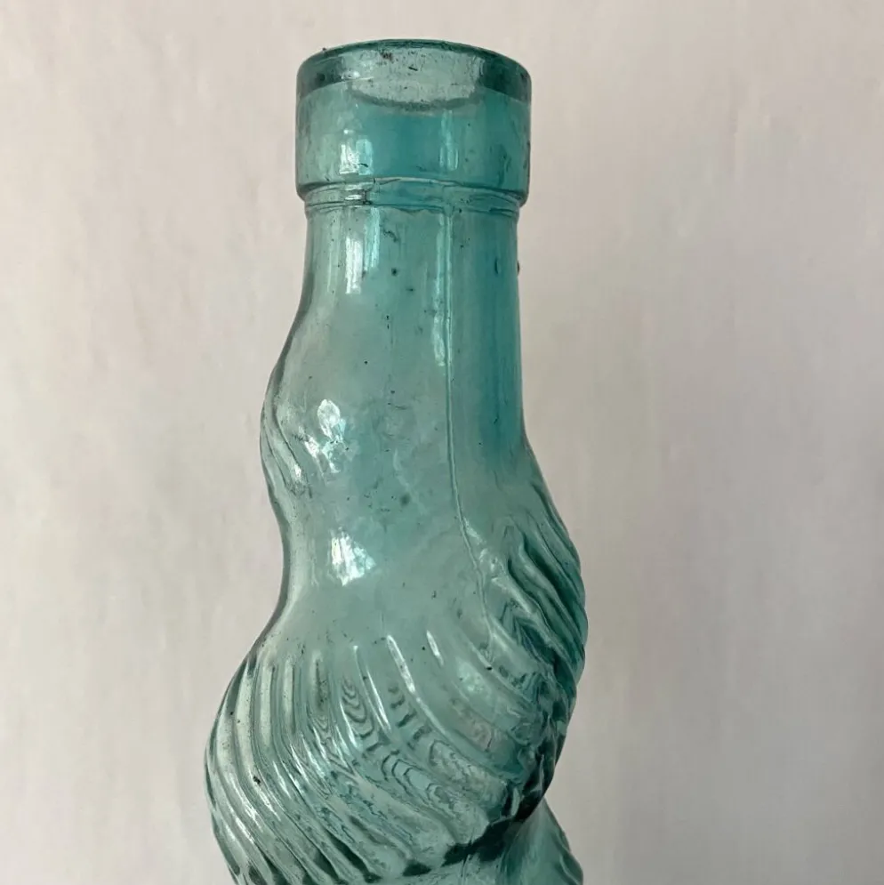 Bouteilles italiennes Empoli torsadées vintage