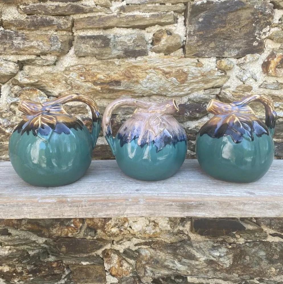 Bouteilles pomme en céramique Alpho années 60-70
