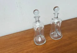 Bouteilles Vintage Danoises Kluk Kluk en Verre de Holmegaard, années 1970, Ensemble de 2