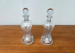 Bouteilles Vintage Danoises Kluk Kluk en Verre de Holmegaard, années 1970, Ensemble de 2